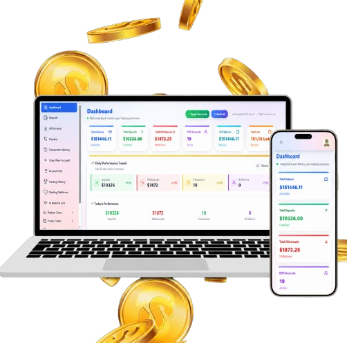 Forex CRM Back Office Dashboard